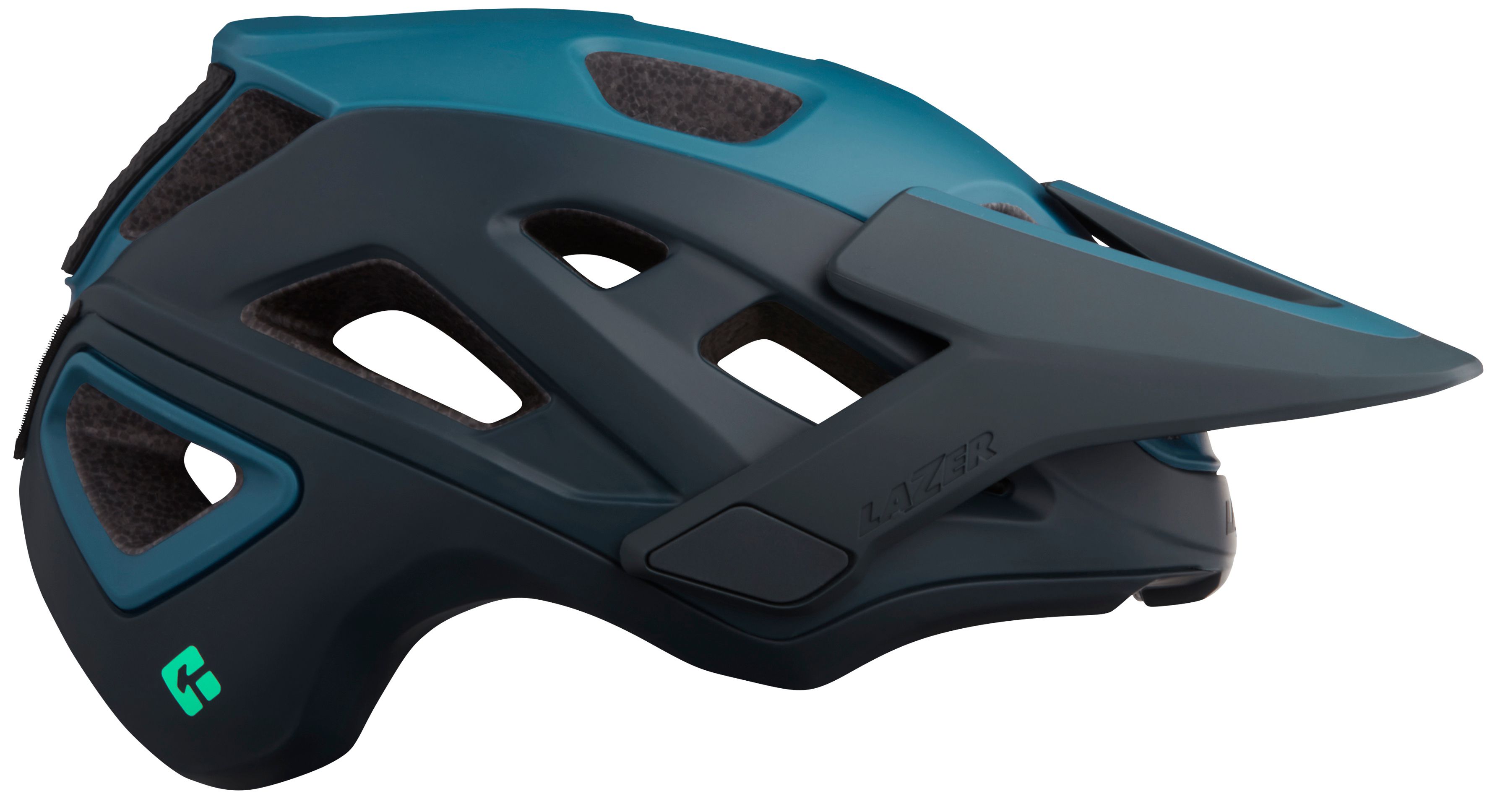 LAZER Unisex MTB Jackal KinetiCore Helm / matte blue / L