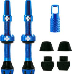 V2 Tubeless Ventil Kit / Blue / 44 mm