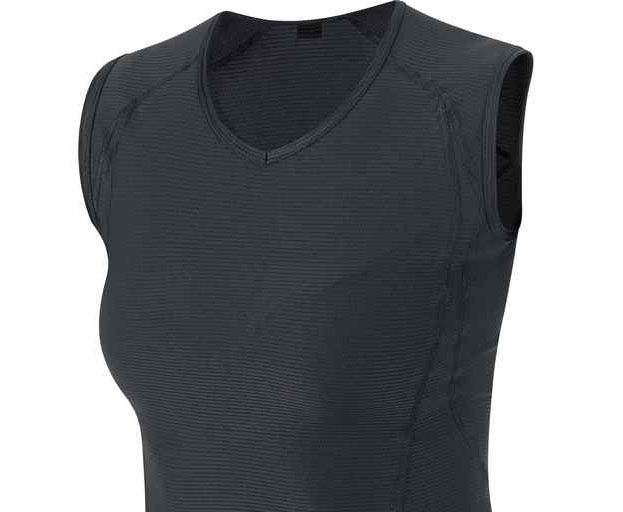 M BASE LAYER Damen-Funktionssinglet / schwarz / 34