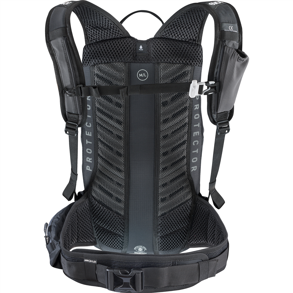 FR LITE RACE, 10 L, Protektorenrucksack / carbon grey/black / M/L