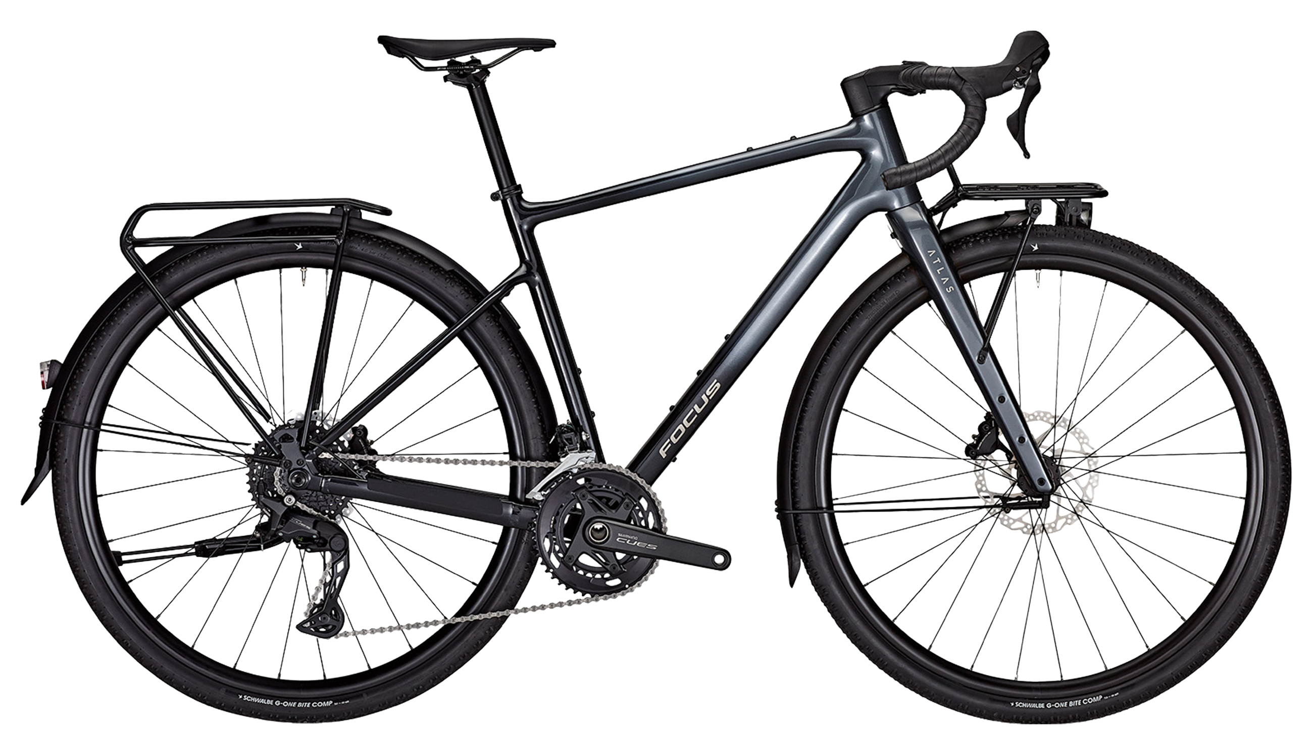 ATLAS 6.8 EQP Gravelbike / Steelgrey/Diamondblack / M