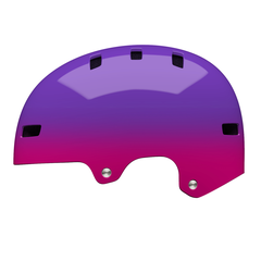 Span Helmet / gloss purple/pink plunge / XS
