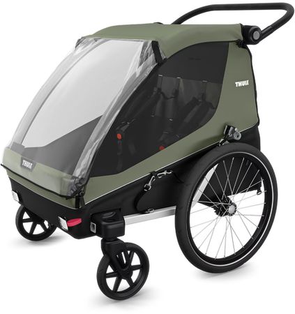 COURIER Kinderanhänger / Vintage Grün