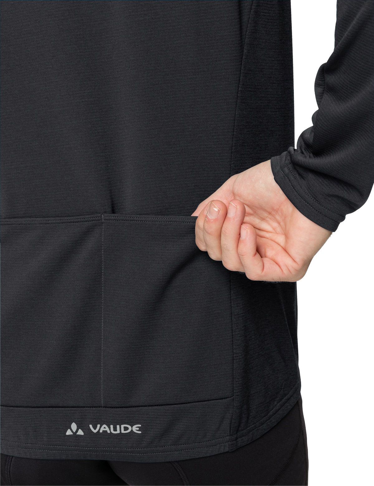MATERA Herren-Langarmtrikot / black / S