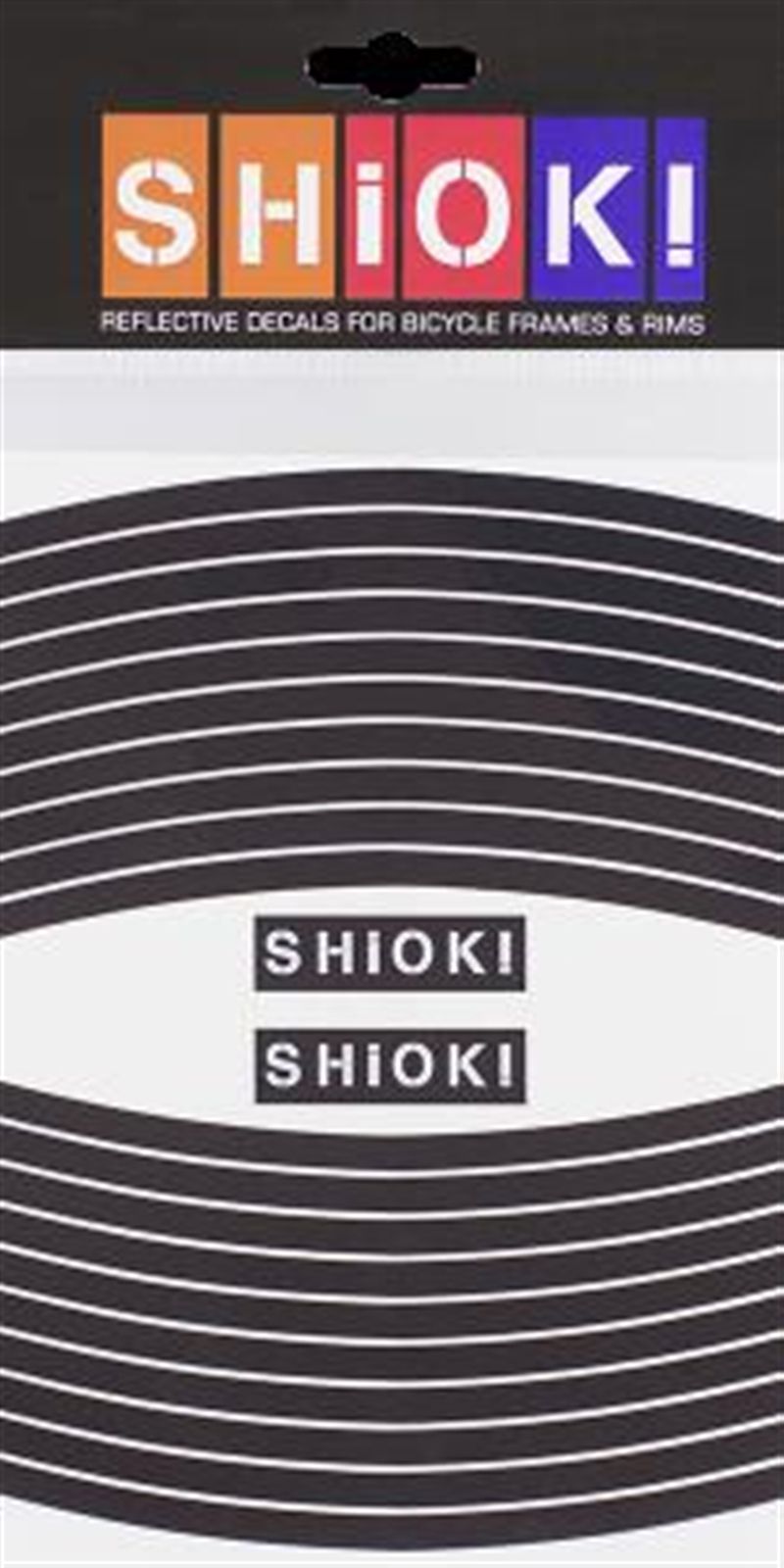 STRAIGHT Felgensticker Reflective schwarz / schwarz