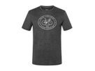 LA MAQUINA Herren-Kurzarm-Merino-Shirt / pirate grey melange / XXL