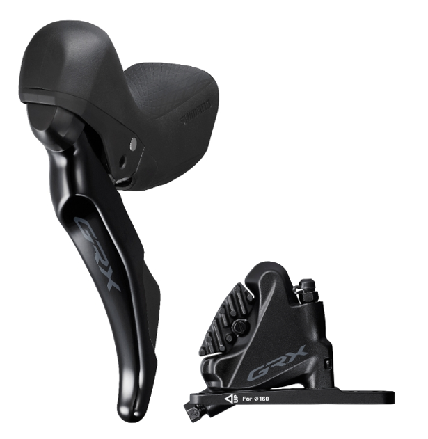 Scheibenbremsen-Set GRX BR-RX400 mit ST-RX400 / schwarz / vorne, Hebel links, 2, 100 cm