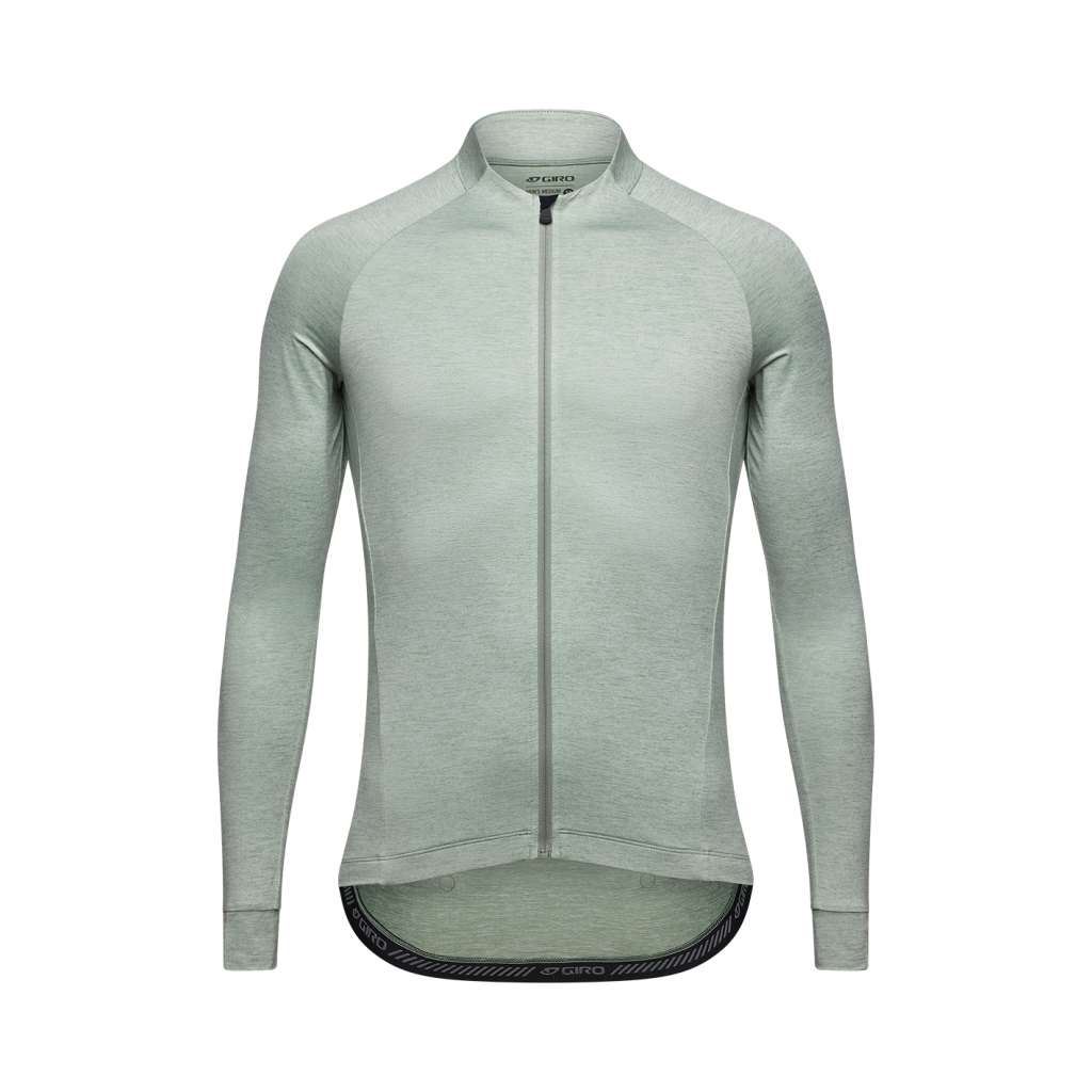 NEW ROAD Herren-Gravel-Langarmtrikot / hedge green heather / M