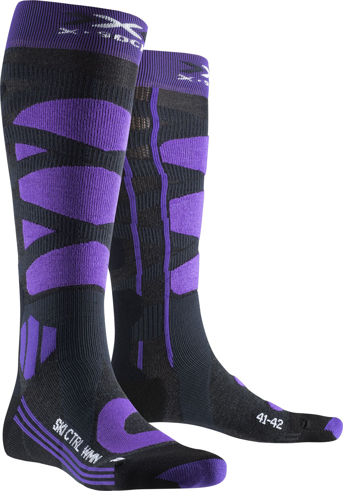Women Ski Control 4.0 / Charcoal Melange/Purple / 35-36