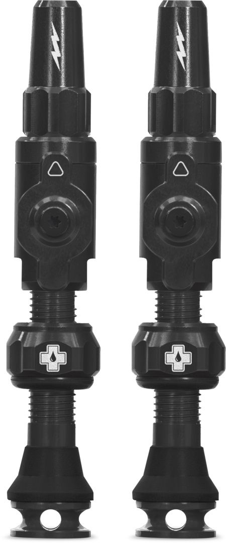 BIG BORE LITE TUBELESS VALVES / schwarz / 65mm, Felgenhöhe bis 25mm