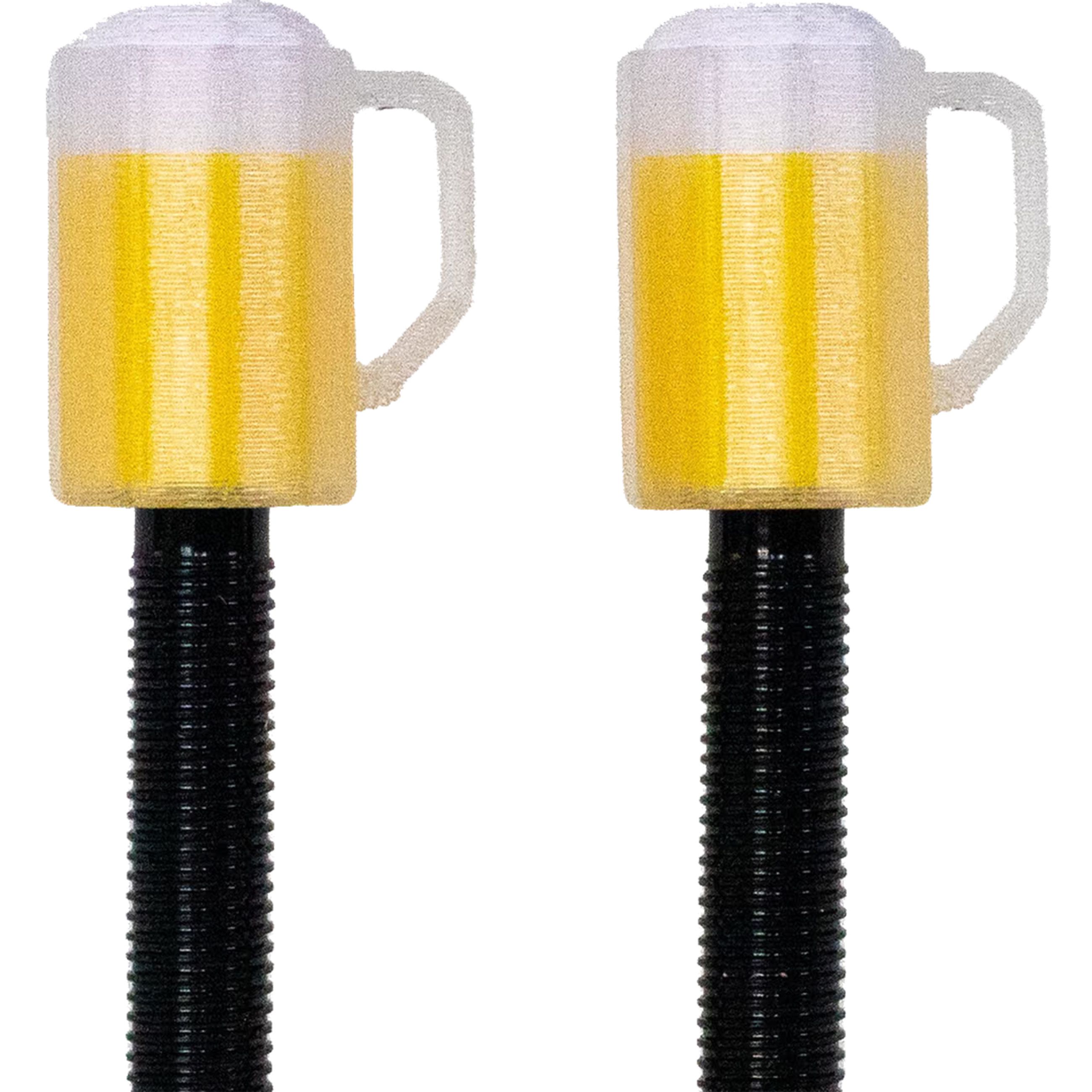 BIER Presta-Ventildeckel / gelb