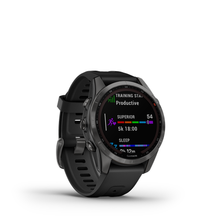 FENIX 7S SOLAR Multisportuhr 42mm / schiefergrau mit schwarzem armband