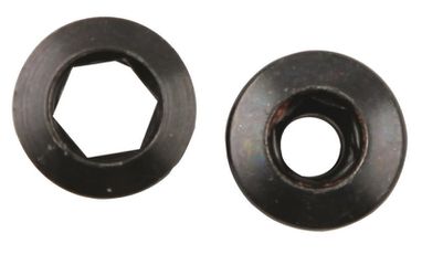 HEX Kettenblattschrauben, Stahl, Schraubenset M8x5mm, Schraube und Mutter mit Inbusaufnahme / schwarz