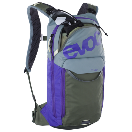 Stage 6L Backpack + 2L Bladder / steel/violet/dark olive
