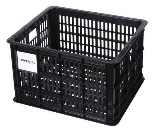Fahrradkiste Crate / schwarz / 29.5 l, 44 cm, 33 cm, 25 cm