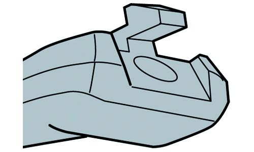 Schalthebel-Adapter XTR SM-SL98 2010 / Schwarz, Silber