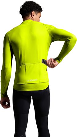 SPINSHIFT THERMO Herren-Thermo-Langarmtrikot / neon yellow / S