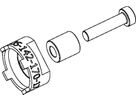 SPEEDHUB RITZELABNEHMER für 135/142/170/177mm Naben, Modell 2016 / schwarz