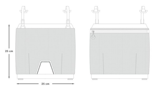 EXPEDITION FRONT CARGO MESH Lenker- und Umhängetasche / black