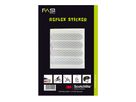 Reflex-Sticker Streifen / weiss