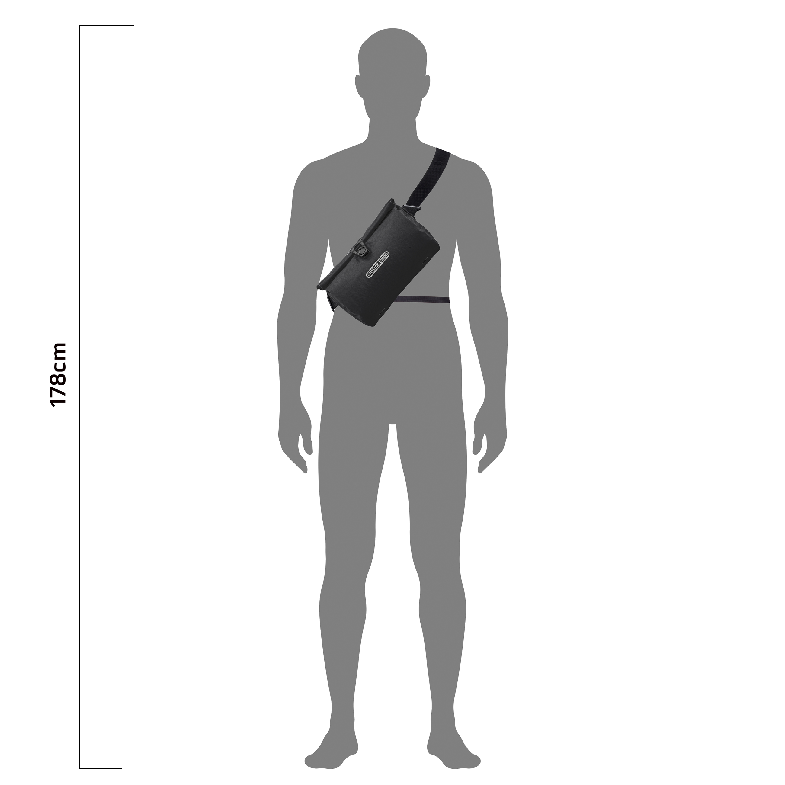 VELO-SLING FLEX Lenker- und Umhängetasche / black/ 5l