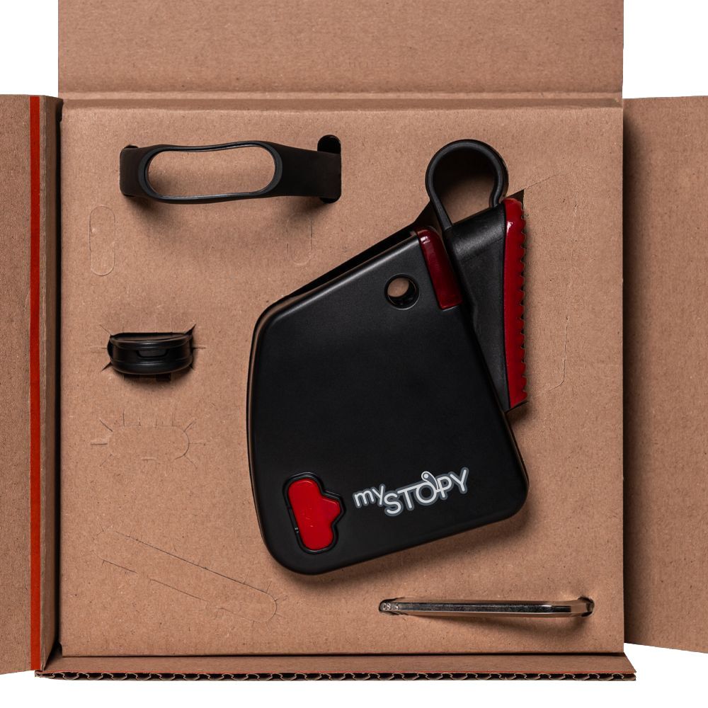mySTOPY BASIS KIT Bremsassistent / schwarz / LRM 3 Speichen