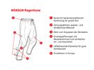 MONSUN WPM Unisex-Regenhose / schwarz / M