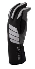 BEAM LIGHT reflektierende Unisex-Softshell-Handschuhe / schwarz / 3XL=12
