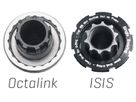 KURBELSCHRAUBEN Stahl M15x13mm für Octalink-/ISIS-Tretlager / silber
