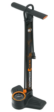 Standpumpe Aircompressor Clic Tec 10.0 / schwarz-orange