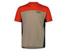 REDWOOD ENDURO Herren-Kurzarmshirt / retro red/black/walnut / S