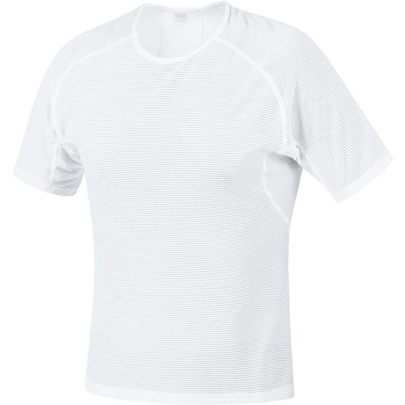 M BASE LAYER Herren-Funktionsshirt / weiss / S