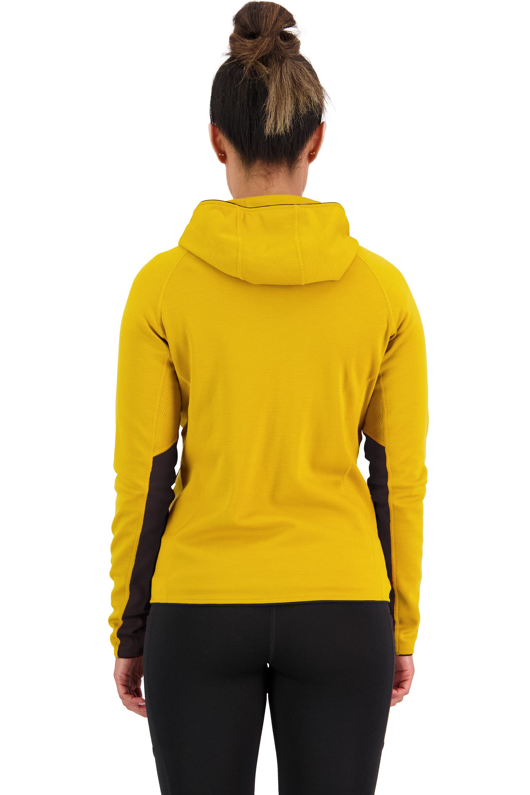 APPROACH Damen-Merino-Kapuzenjacke / turmeric / L