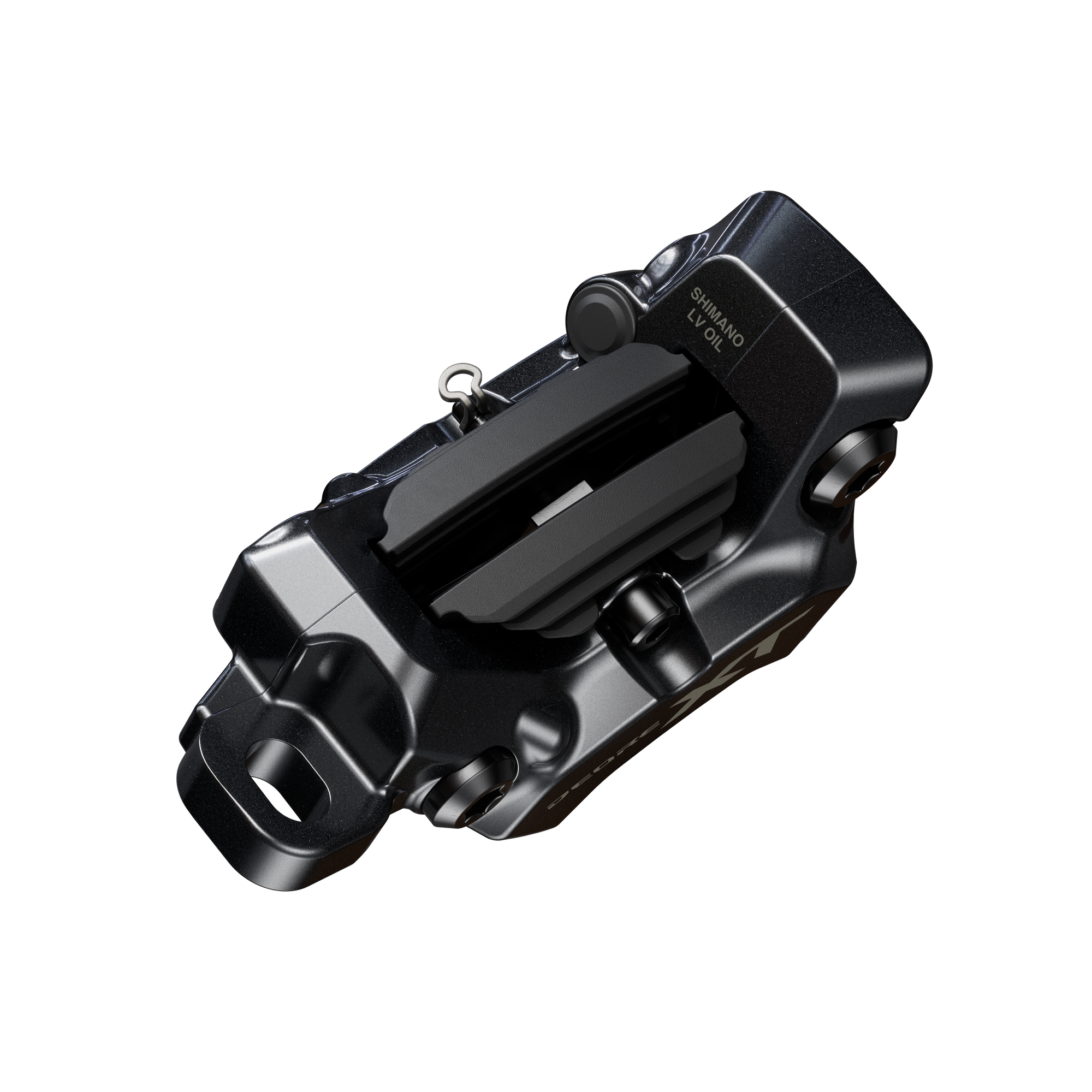 XT M8220 4-Kolben-Scheibenbrems-Set / schwarz / vorne