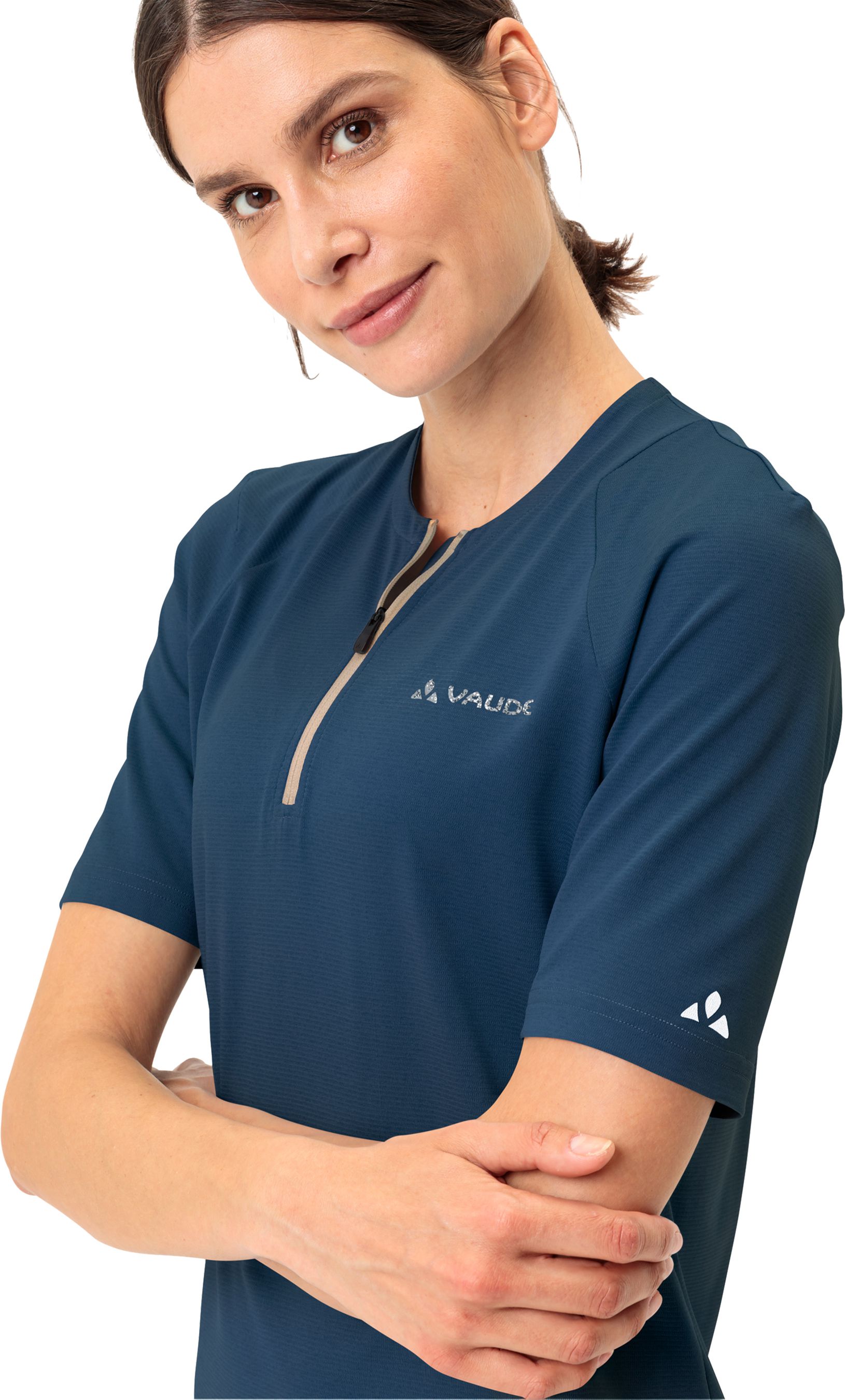 TREMALZO Q Damen-Kurzarmtrikot / dark sea / 38