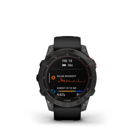FENIX 7 SOLAR Multisportuhr 47mm / schiefergrau mit schwarzem armband