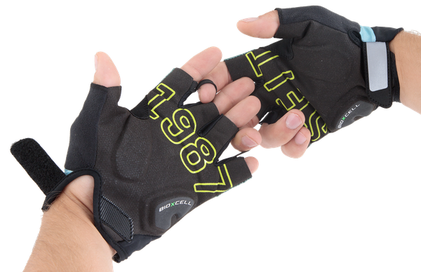 1987 TEAM Unisex-Kurzfingerhandschuhe / marineblau / 3XL