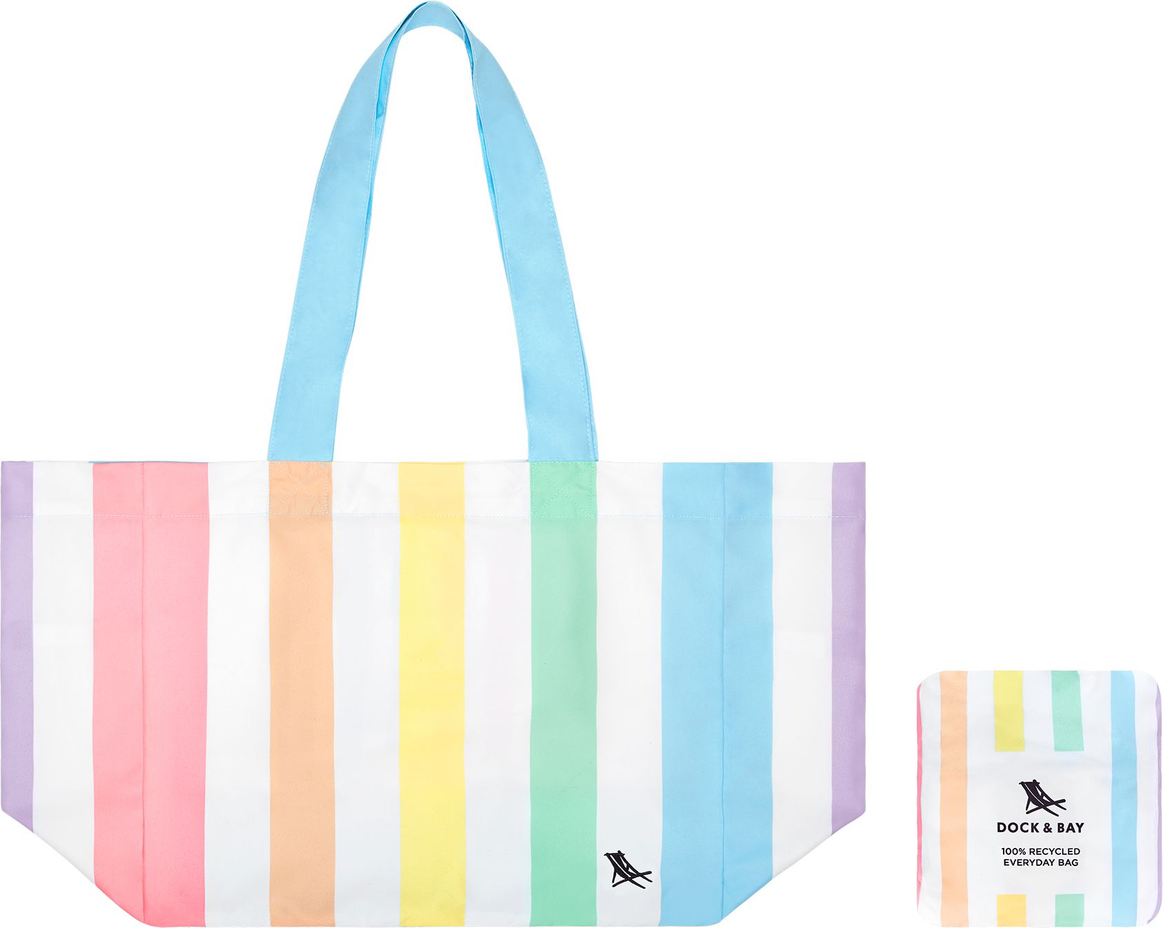 Foldable Bag Medium / unicorn waves