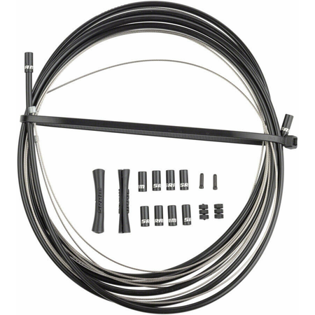 Shift Cable and Housing Kit stainless steel 4mm / black