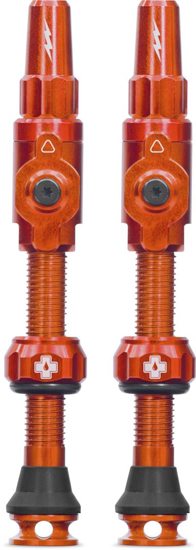 Tubeless Valves Big Bore Lite / Orange / 75 mm