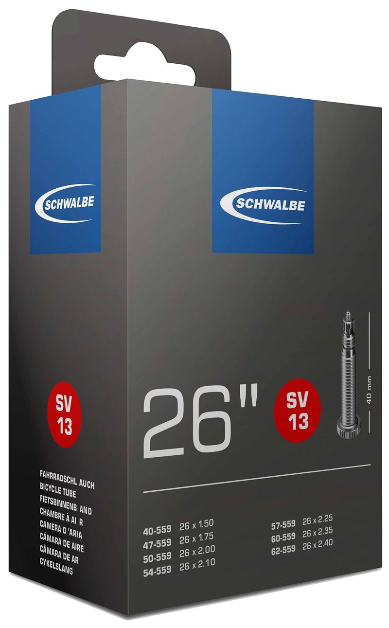 SCHWALBE STANDARD Schlauch / 26", SV12A, 40mm, 25/40-559
