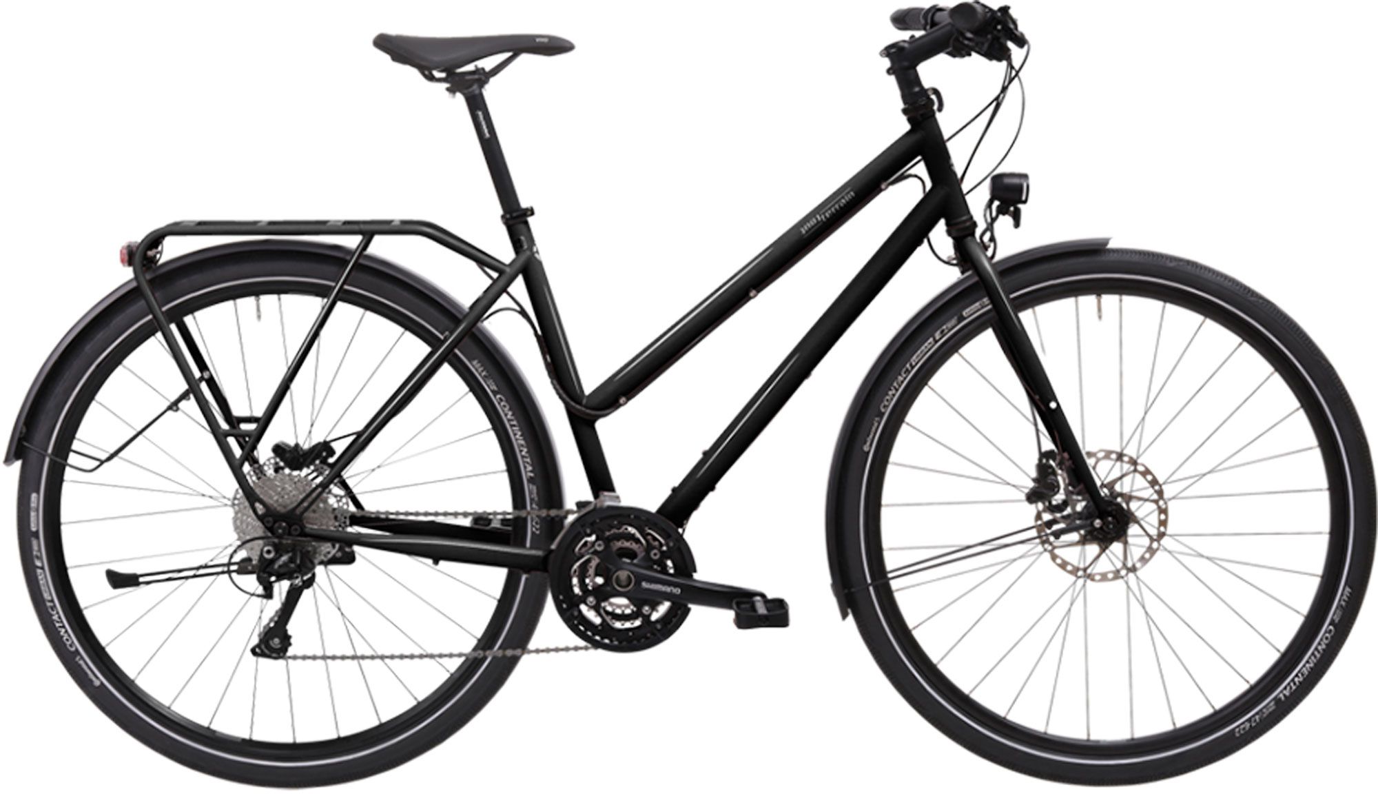 AMBER ROAD TRAPEZ SELECT 22.1  Tourenvelo / schwarz glänzend / L