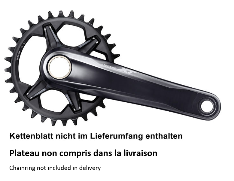 Kettenradgarnitur Deore XT FC-M8120 Single 12-Gang / schwarz / 180 mm