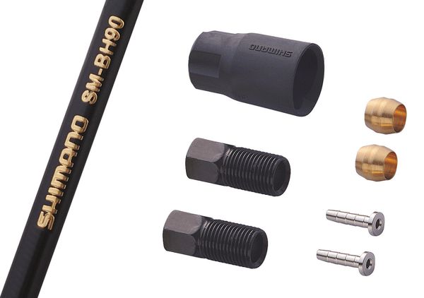 SM-BH90-SS Bremsleitung, Ansch / schwarz / 2000 mm, Box