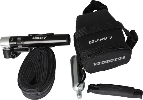 COLOMBE II SET Satteltasche inkl. Flickzeug / schwarz / 0.5 L