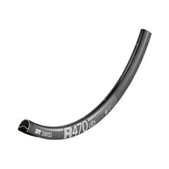 R470 DT-SWISS Felge / Black / 28", 32L, 20mm, DB, Rennradfelge