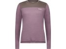 DIVERSION Damen-Merino-Langarmshirt / mauve/iron / L