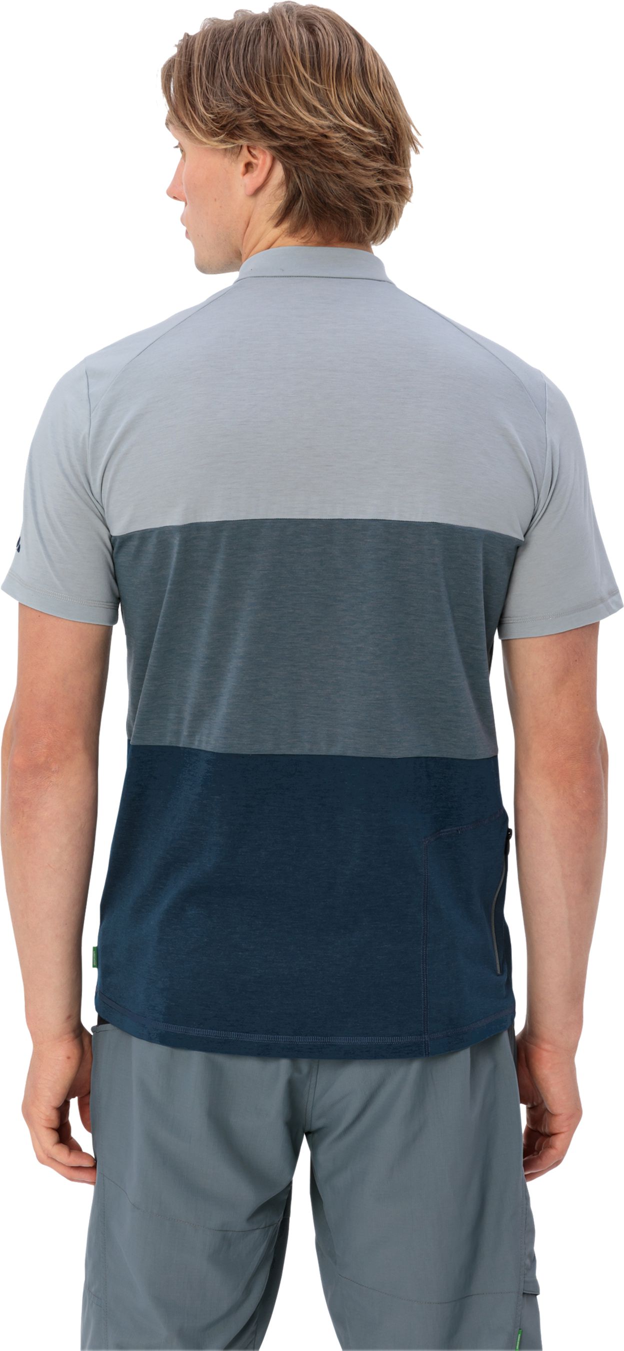 QIMSA Herren-Kurzarmtrikot / pigeon grey / XXL