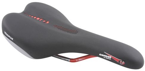 COMET Velosattel / schwarz-rot