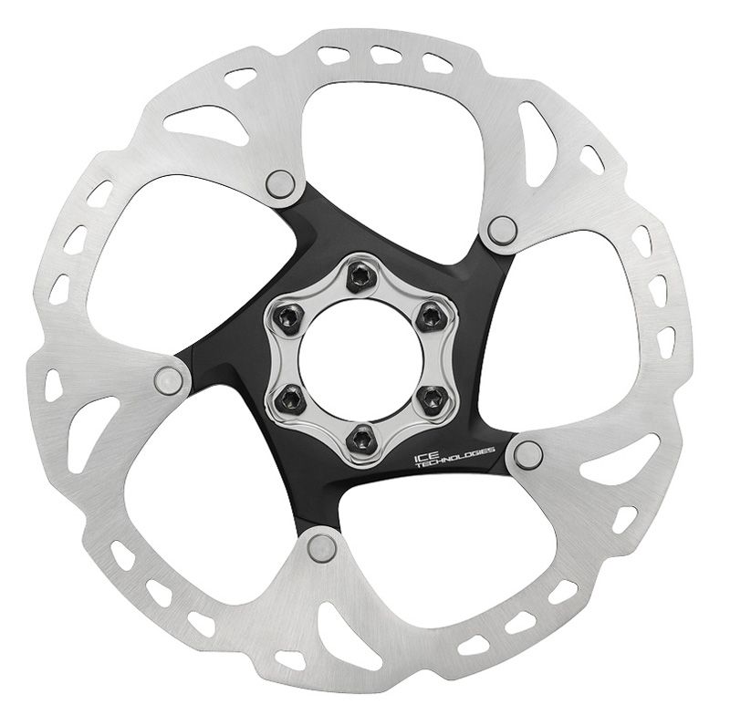 XT SM-RT86 Ice-Tec Bremsscheibe, 6-Loch / silber / 160mm